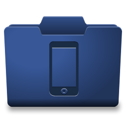 Blue Movil Icon 256x256 png
